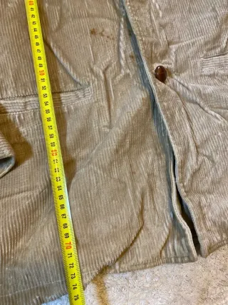 Sobrecamisa pana retro vintage beige