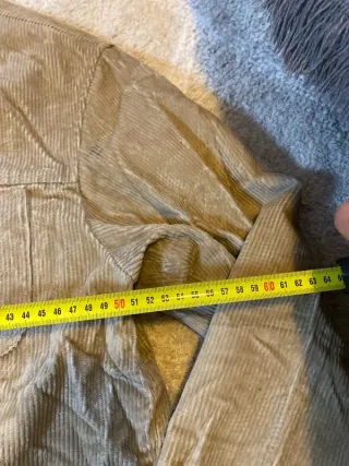 Sobrecamisa pana retro vintage beige