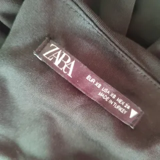 Vestido Negro Zara Talla XS
