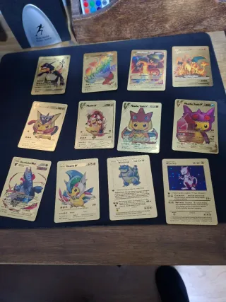 Cartas Pokémon Doradas Coleccionables