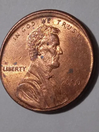 MONEDA 1 CENTAVO LINCOLN.2001.ERROR DESCENTRADA.