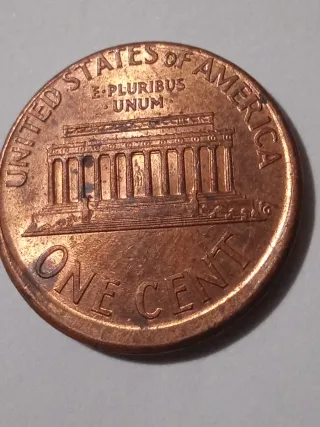 MONEDA 1 CENTAVO LINCOLN.2001.ERROR DESCENTRADA.