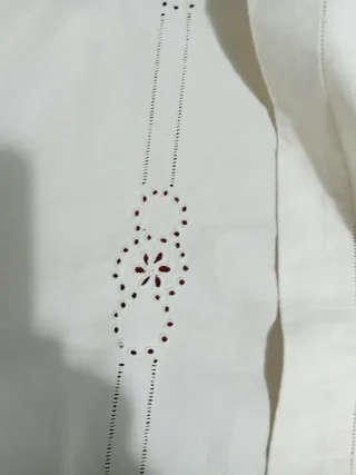 Asciugamano Lino Ricamato a Mano 120x70 cm