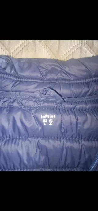 Chaqueta acolchada azul