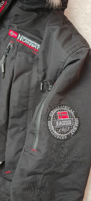 Giubbino Geographical Norway Nero Taglia L