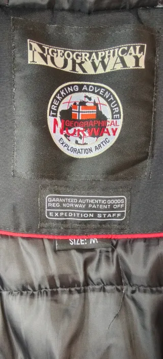 Giubbino Geographical Norway Nero Taglia L