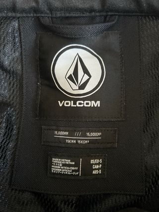 Pantaloncini da sci Volcom neri