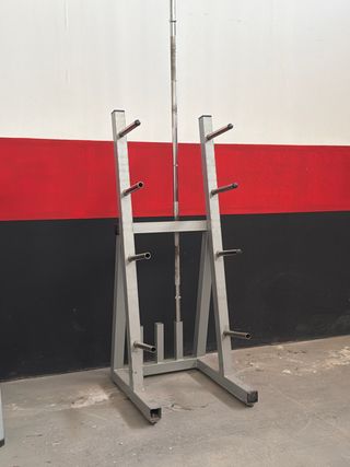 Soporte discos  y barras gimnasio 28mm