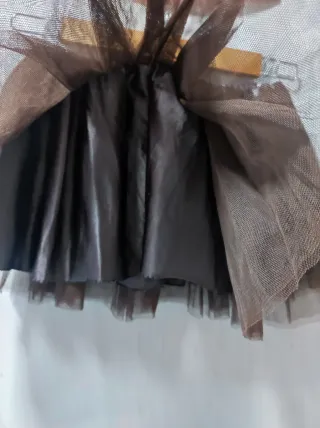 Falda tul marrón niña