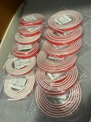 Rollo cenefa decorativa autoadhesiva blanca