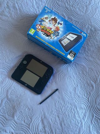 Nintendo 2DS Nero/Blu Yo Kai Watch +Fondina+MKart