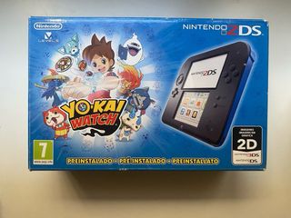 Nintendo 2DS Nero/Blu Yo Kai Watch +Fondina+MKart