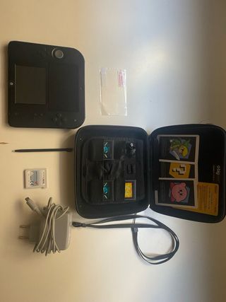 Nintendo 2DS Nero/Blu Yo Kai Watch +Fondina+MKart