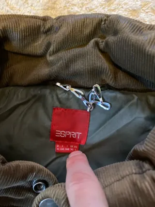 Chaleco Esprit Pana Acolchado Marrón XL