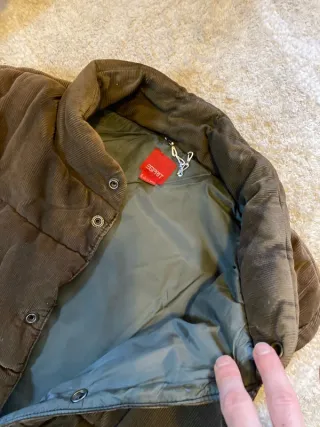 Chaleco Esprit Pana Acolchado Marrón XL