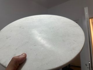 Mesa Auxiliar Zara Home Mármol y Metal Dorado