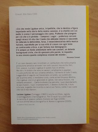 Cofanetto Ligabue Parole & Canzoni DVD Libro