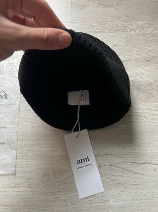 Gorro lana Ami Paris Negro