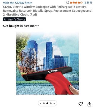 Limpiaventanas Eléctrico STARK Rojo - Nuevo