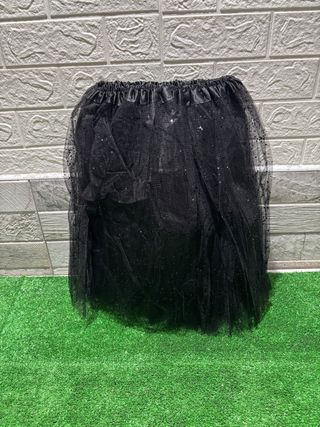 Falda tutú brillante negra