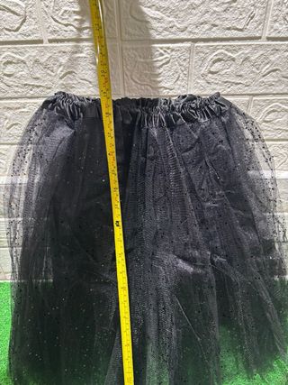 Falda tutú brillante negra