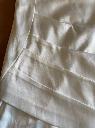 Vestido de fiesta blanco y negro