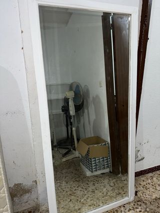 Espejo de cuerpo entero blanco