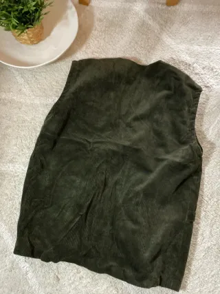 Chaleco Pana Verde Retro Vintage 90s