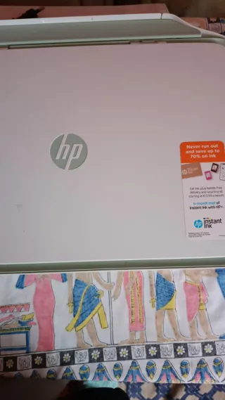 Impresora HP Rosa y Blanca