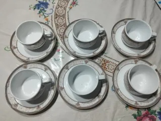 Servizio 6 tazze da tè Bavaria