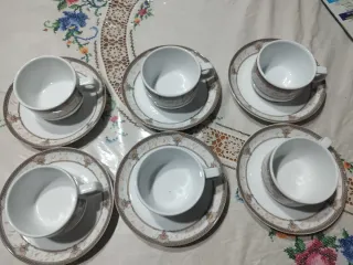 Servizio 6 tazze da tè Bavaria