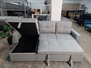 Sofá Cama Gris Tela