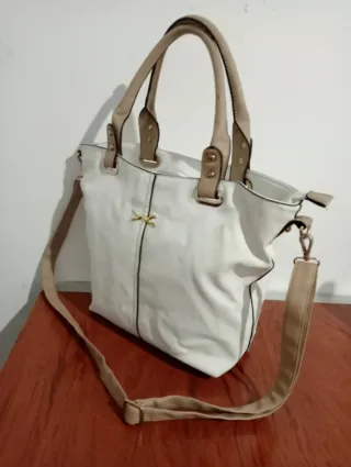 Bolso Bimba y Lola Blanco y Beige