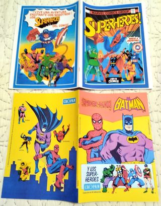 Lote 2 SÚPER HÉROES Marvel: 2 álbumes facsímiles