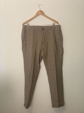 Pantalones Massimo Dutti Talla 44 Beige