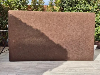 Cabecero tapizado marrón 200x115 cm