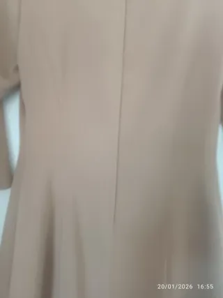 Vestido Nude Manga Francesa