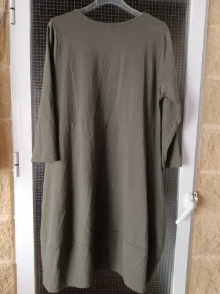Vestido Talla 48/4XL Tejido Elástico Verde Oliva