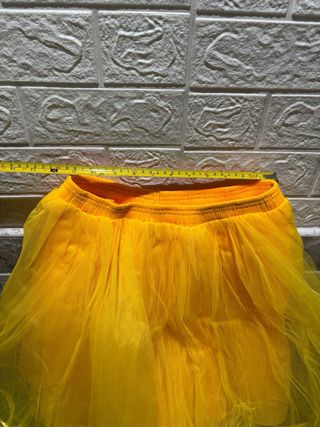 Falda tutú amarilla para disfraz