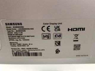 E1803639-0 Monitor Samsung Odyssey G8 LS34DG85