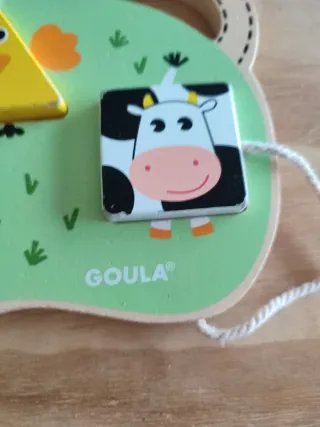 Puzzle Goula 3 animales granja