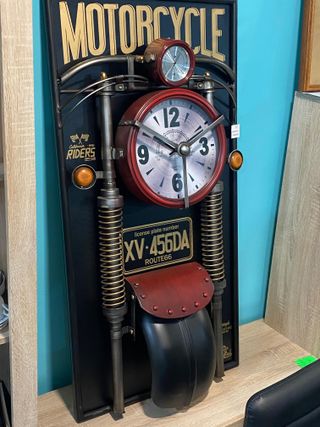 EXCLUSIVO RELOJ DE MOTO DECORATIVO