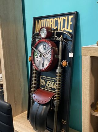 EXCLUSIVO RELOJ DE MOTO DECORATIVO