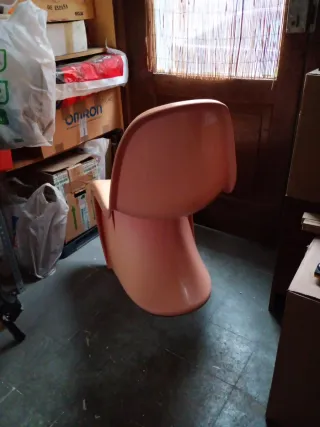 Silla Panton Rosa Plástico