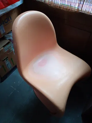 Silla Panton Rosa Plástico