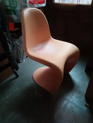 Silla Panton Rosa Plástico