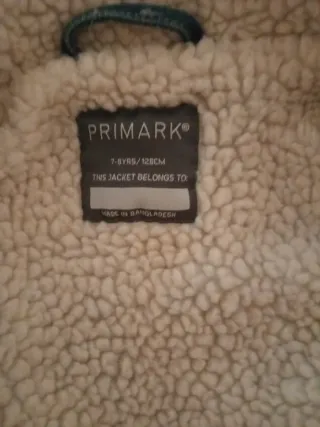 Cazadora vaquera con borreguillo Talla7-8 años .