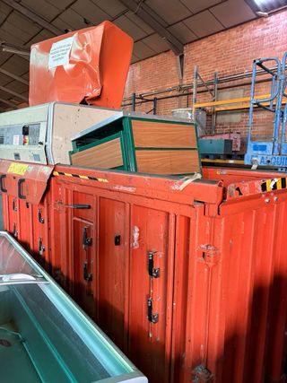 Prensa de cartón industrial