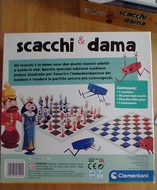 Gioco da tavolo dama e scacchi Clementoni