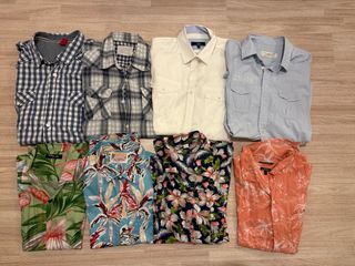 Confezione da 8 Camicie a Manica Corta Uomo